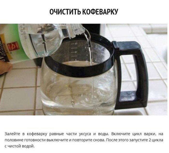 Очистить кофеварку