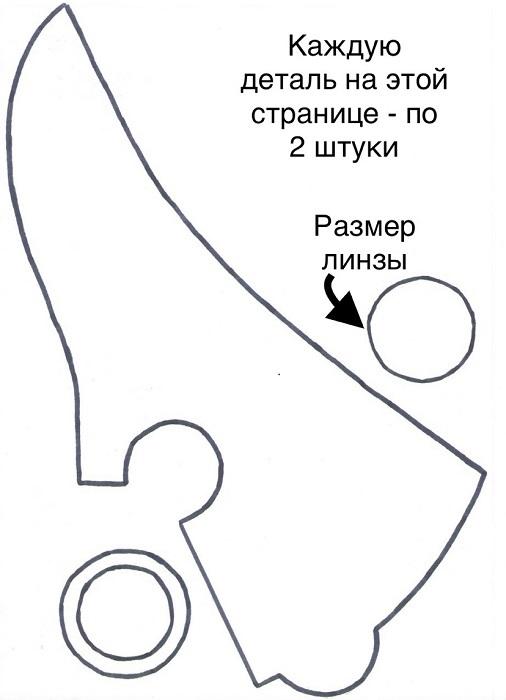 Выкройка маски, часть 2