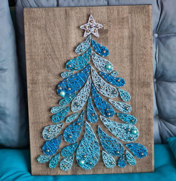 Картина в стиле string art